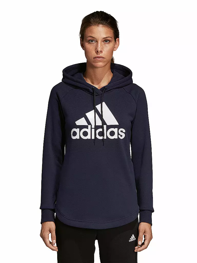 ADIDAS Damen Hoodie Must Haves Badge of Sport blau